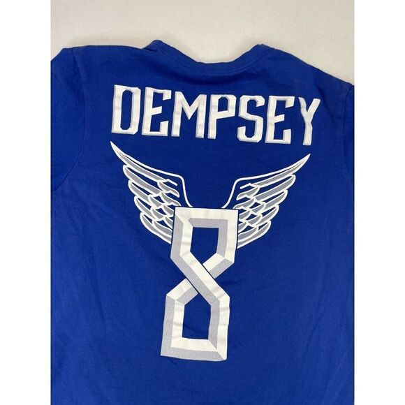 Nike USA Soccer Futbol Clint Dempsey 8 Graphic T-shirt Men Small Blue - Picture 3 of 5